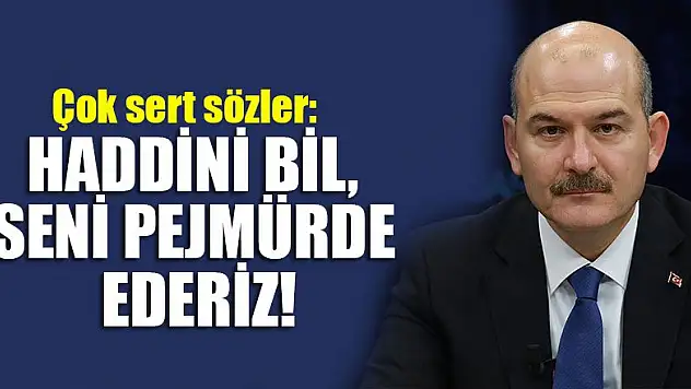 Soylu'dan sert sözler: Yazıklar olsun, ayıptır