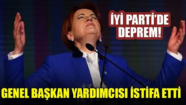 İYİ Parti'de deprem! Genel Başkan yardımcısı istifa etti