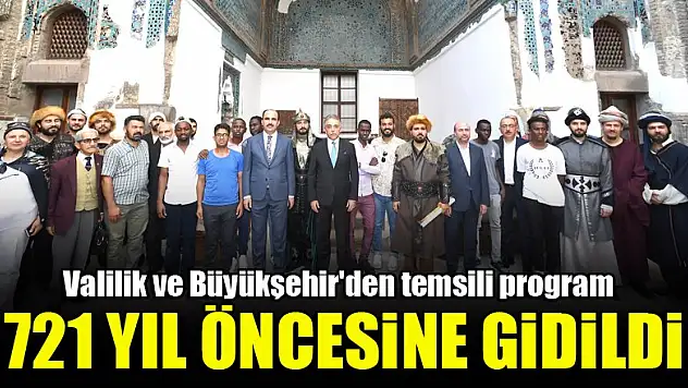 Konya'da 721 yıl öncesine gidildi