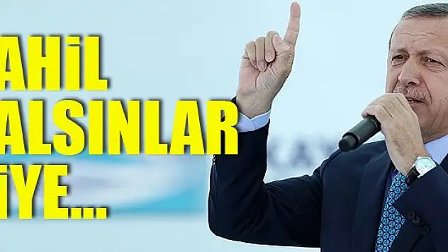 Erdoğan'dan okul yakanlara tepki