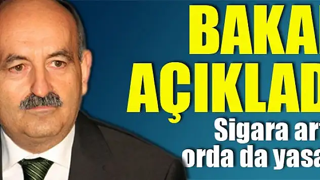 Bakan Açıkladı! Artık burda sigara yasak!