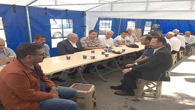 Şehit Yasin Sarı'nın taziye çadırında dualar edildi