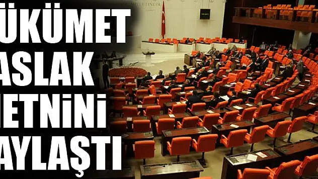 Hükümet çözüm süreci taslak metnini paylaştı