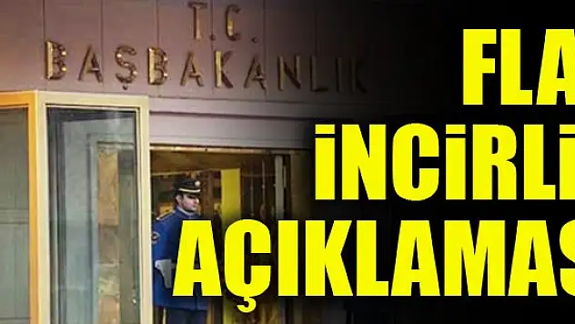 Başbakanlık'tan İncirlik Üssü açıklaması