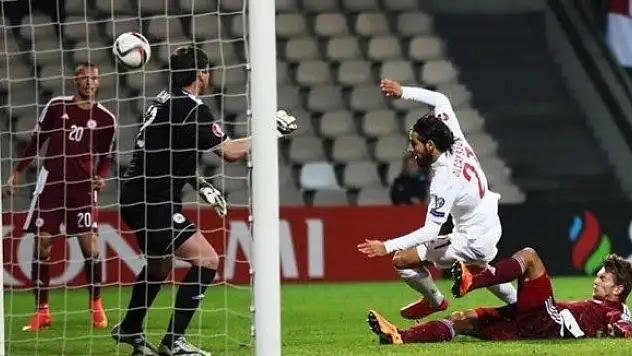 Letonya'da tek teselli tek puan