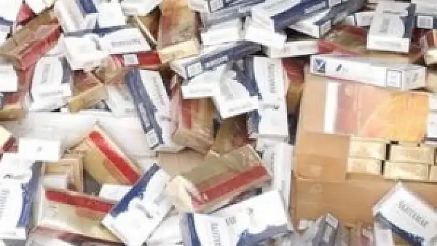 Erzurum'da 10 bin paket kaçak sigara ele geçirildi
