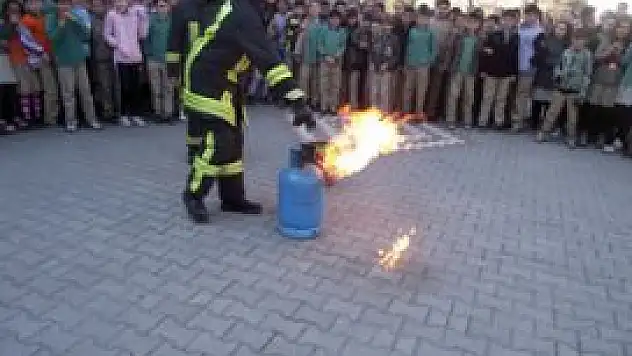 Akşehir'de yangın tatbikatı