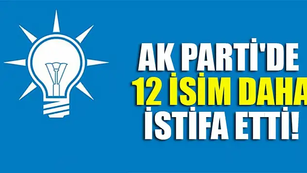AK Parti'de 12 isim daha istifa etti