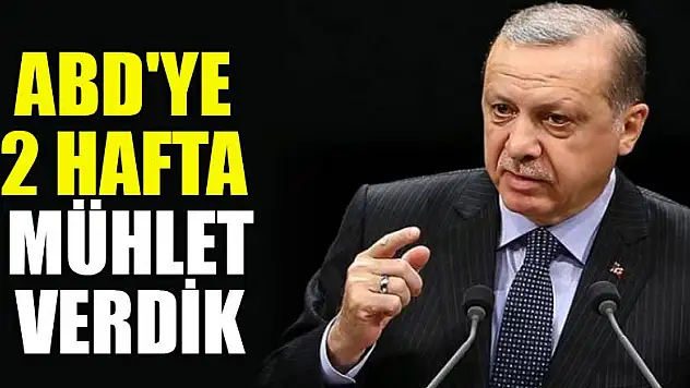 Türkiye'den ABD'ye 2 hafta mühlet
