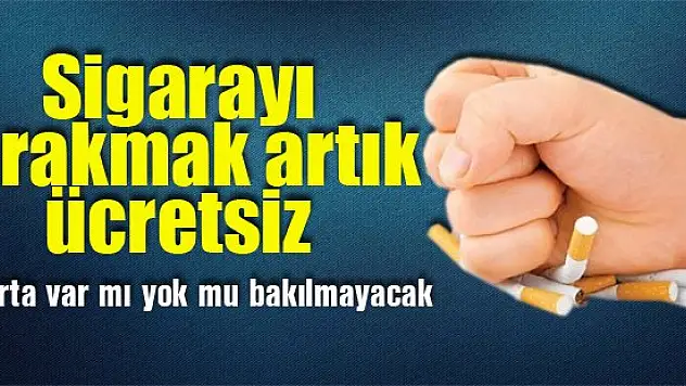 Sigarayı bırakmak isteyenlere müjde!