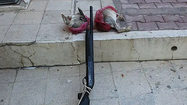 Yunak'ta kaçak avcı yakalandı