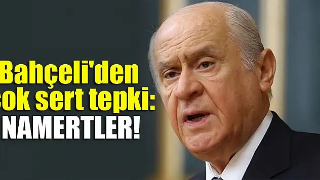 Bahçeli'den çok sert tepki: Namertler!