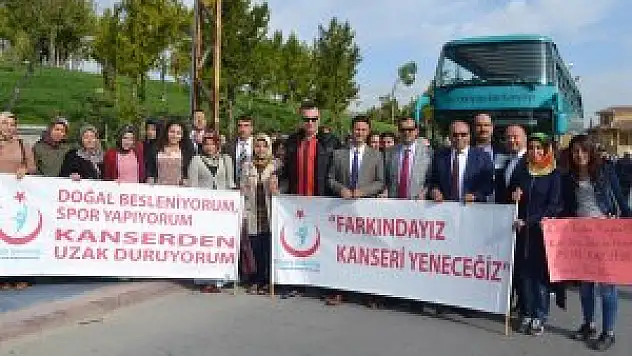 Kansersiz bir hayat için yürüdüler