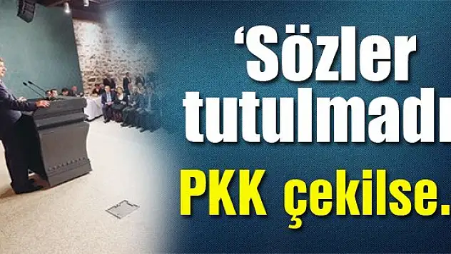 Sözler tutulsa Kobani'ye farklı bakardık