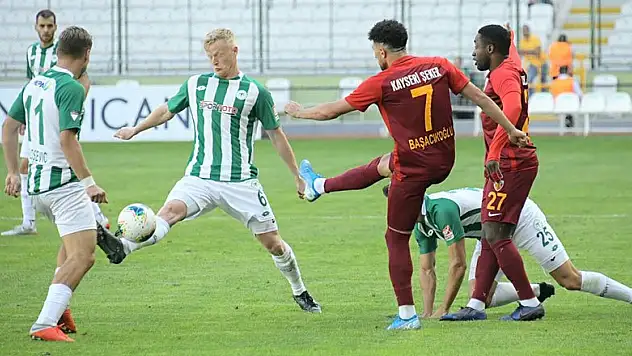 Karşılaşmada üstün taraf Konyaspor