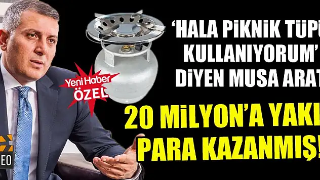 Arat piknik tüpü kullanıyorum diyor ama Konyaspor'dan 20 Milyon'a yakın para kazanmış!