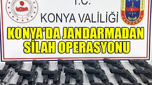 Konya'da jandarmadan silah operasyonu