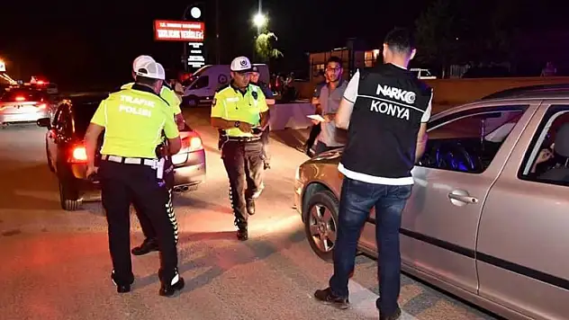 Konya'da alkollü araç kullananlara yönelik denetim yapıldı