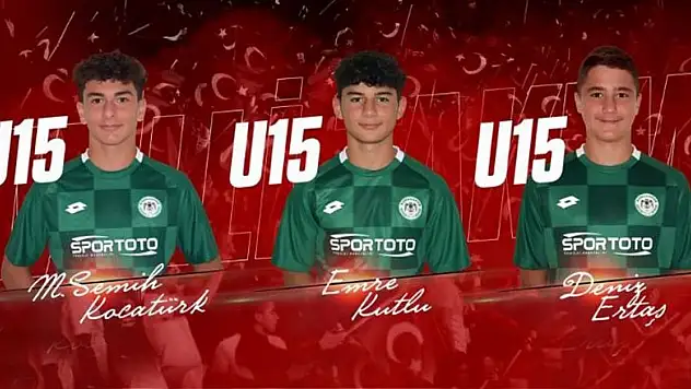 Konyaspor'dan U15 Milli Takımı'n 3 oyuncu