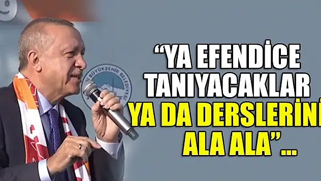 Cumhurbaşkanı Erdoğan'dan'harekat' ile ilgili önemli mesajlar