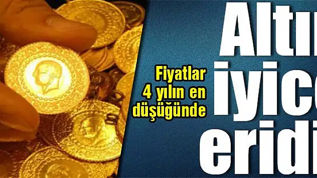 Altın iyice eridi! Fiyatlar 4 yılın en düşüğünde