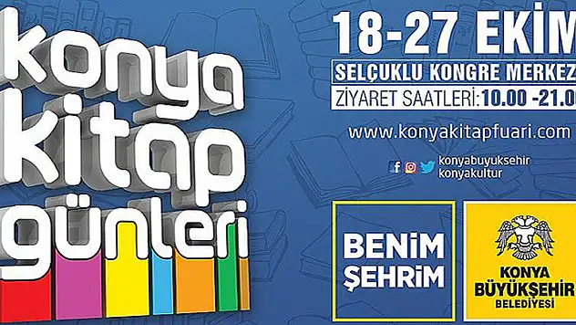 Konya Kitap Günleri'nde 25 Ekim Cuma programı