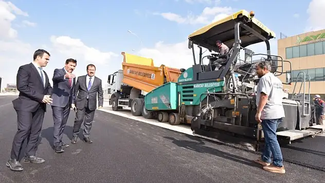 Başkan Kılca,yol asfaltlama çalışmalarını inceledi