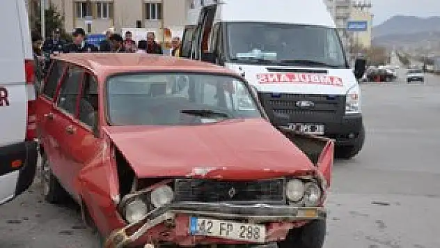 Seydişehir'de trafik kazası: 1 yaralı