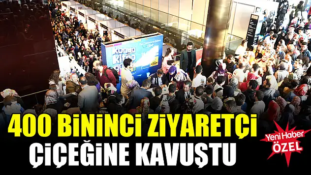Konya Kitap Günleri'nde 400 bininci ziyaretçi çiçeğine kavuştu