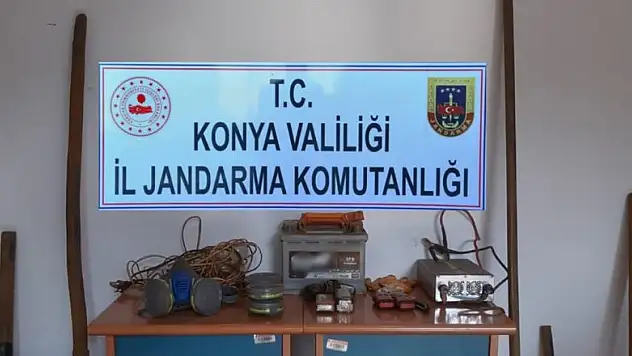 Konya'da jandarmadan kaçak kazı operasyonu
