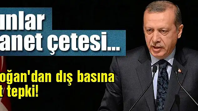 Erdoğan'dan dış basına sert tepki