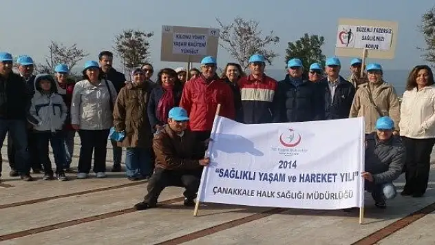 Eğitim personeli sağlık yürüyüşü gerçekleştirdi