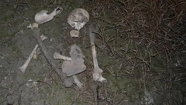 Akşehir Gölü'nde insan iskeleti bulundu