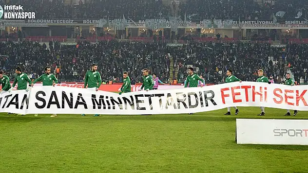 Konyaspor 'Fethi Sekin'i unutmadı