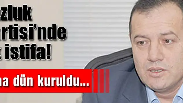 DGP'de ilk istifa: Partide demokratik bir ortam yok