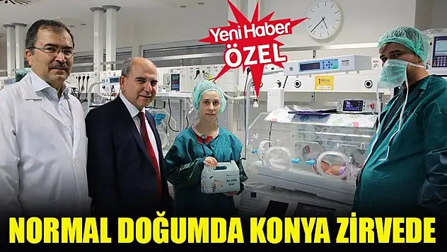 Normal doğumda Konya zirvede
