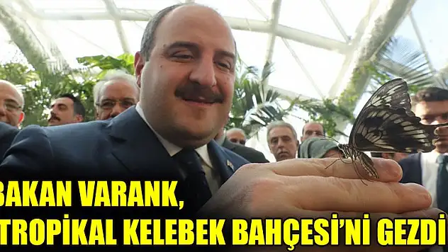 Varank, Konya Tropikal Kelebek Bahçesi'ni gezdi