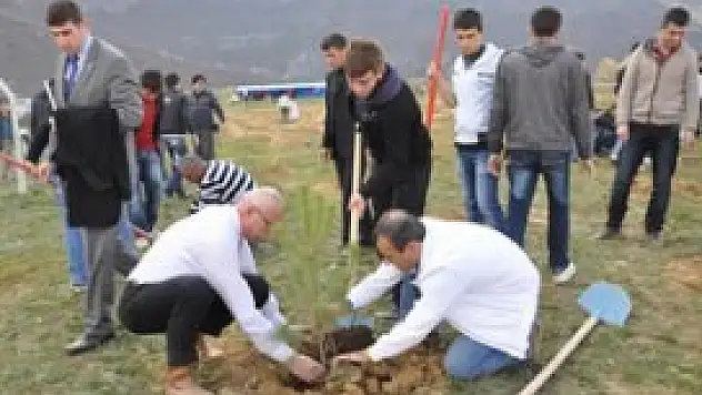 Seydişehir'de 11 bin 400 fidan toprakla buluştu