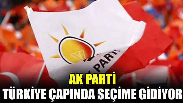 AK Parti, Türkiye çapında seçime gidiyor