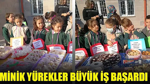 Minik yürekler büyük iş başardı