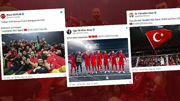 A Milli takıma tebrik yağdı