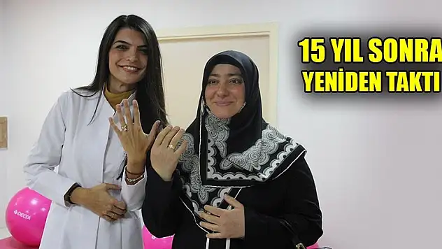 Kilolarından kurtulup evlilik yüzüğünü 15 yıl sonra yeniden taktı