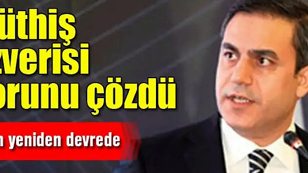 Hakan Fidan'ın müthiş özverisi sorunu çözdü