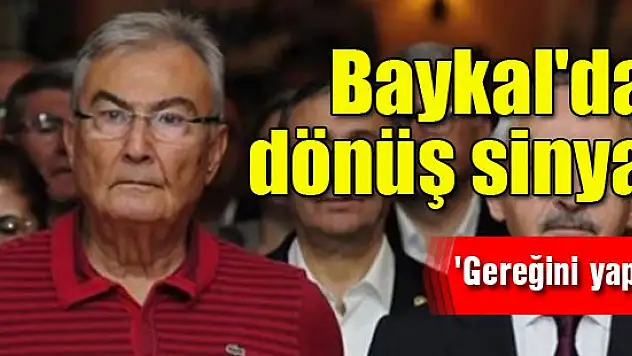 Baykal'dan dönüş sinyali
