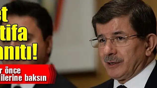 Başbakan'dan jet ''istifa'' yanıtı!