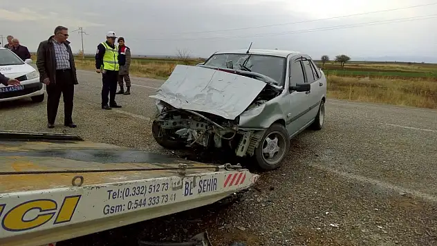Hüyük'te trafik kazası: 2 yaralı