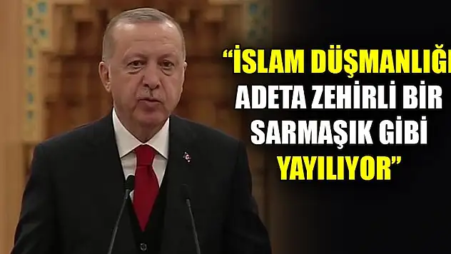 Erdoğan: İslam düşmanlığı adeta zehirli bir sarmaşık gibi yayılıyor