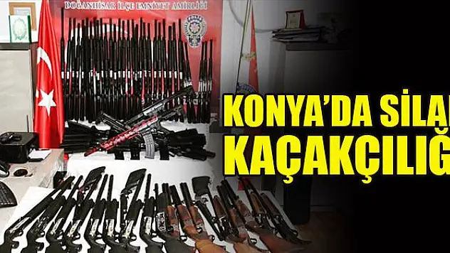 Konya'da silah kaçakçılığı