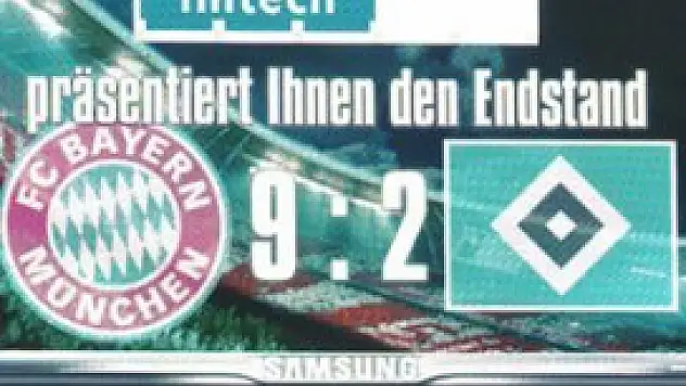 Bayern-Hamburg maçında tarihi skor!