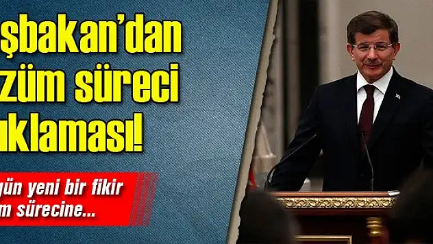 Başbakan'dan çözüm süreci açıklaması